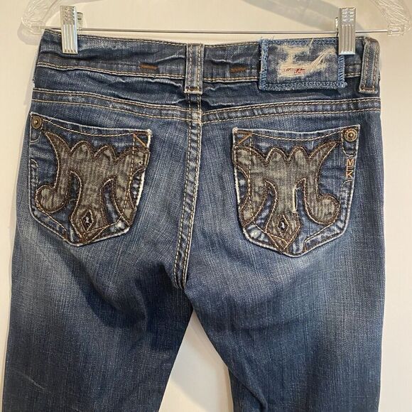 MEK DNM Vintage Embellished Westminster distressed Denim Jeans Size 27 / 34 - Picture 4 of 7